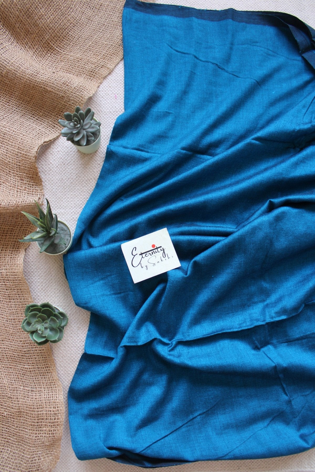 Peacock Blue Ramya Saree - Eternity by Sakshi
