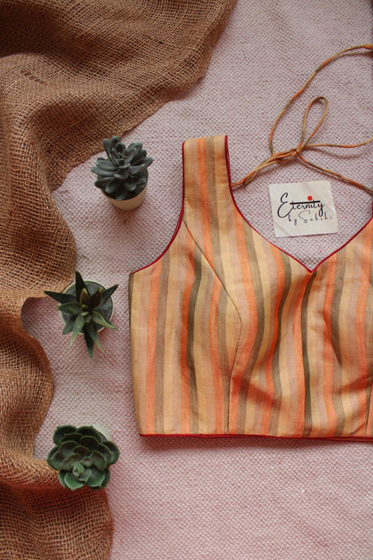 Peach Glow Noorie Blouse - Eternity by Sakshi