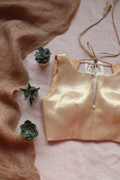 Desert Metallic Single Zip Mood Blouse - Eternity by Sakshi