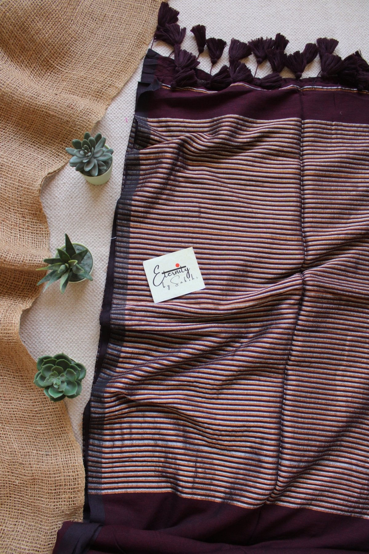Brown Ramya Saree - Eternity by Sakshi