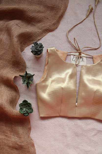 Desert Metallic Single Zip Mood Blouse - Eternity by Sakshi