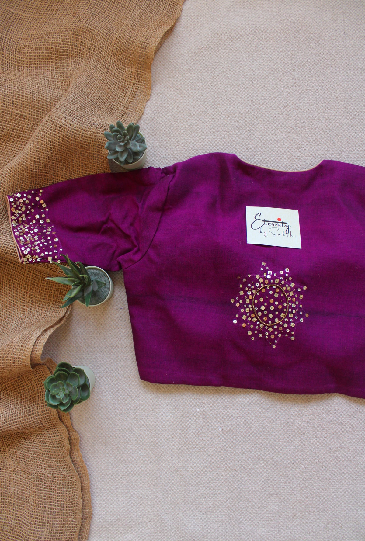 Magenta Tara Handwork Blouse