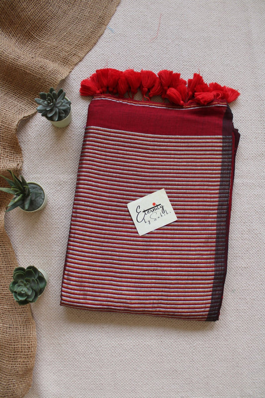 Maroon Ramya Saree - Eternity by Sakshi