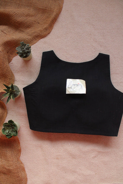 Black Office Blouse - Eternity by Sakshi
