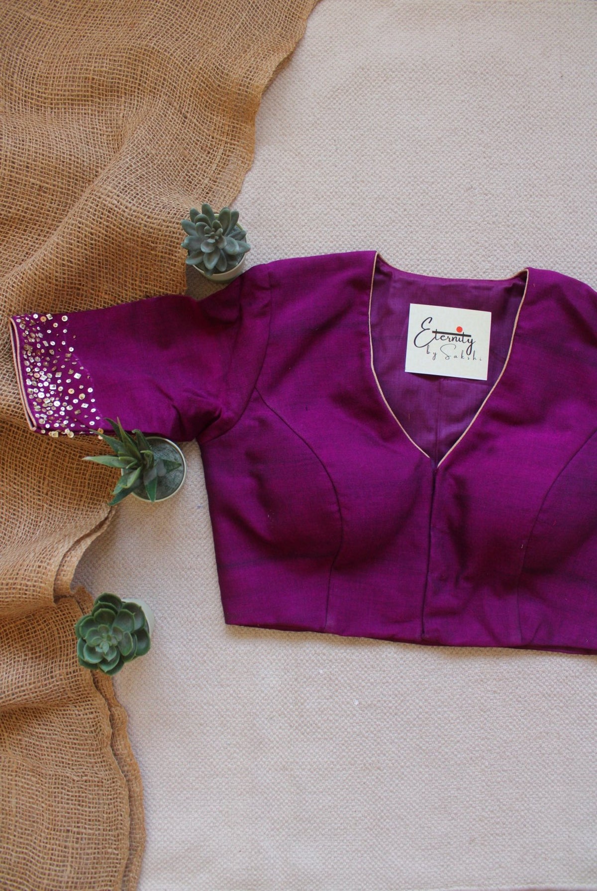 Magenta Tara Handwork Blouse