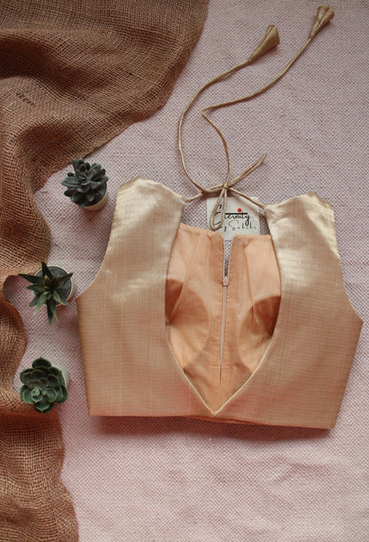 Desert Metallic Single Zip Mood Blouse - Eternity by Sakshi