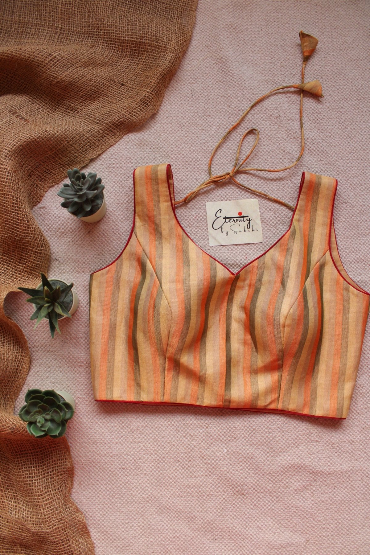 Peach Glow Noorie Blouse - Eternity by Sakshi