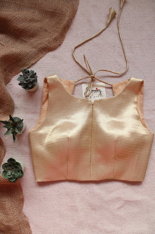 Desert Metallic Single Zip Mood Blouse - Eternity by Sakshi