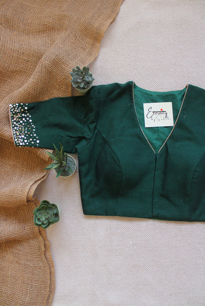 Green Tara Handwork Blouse