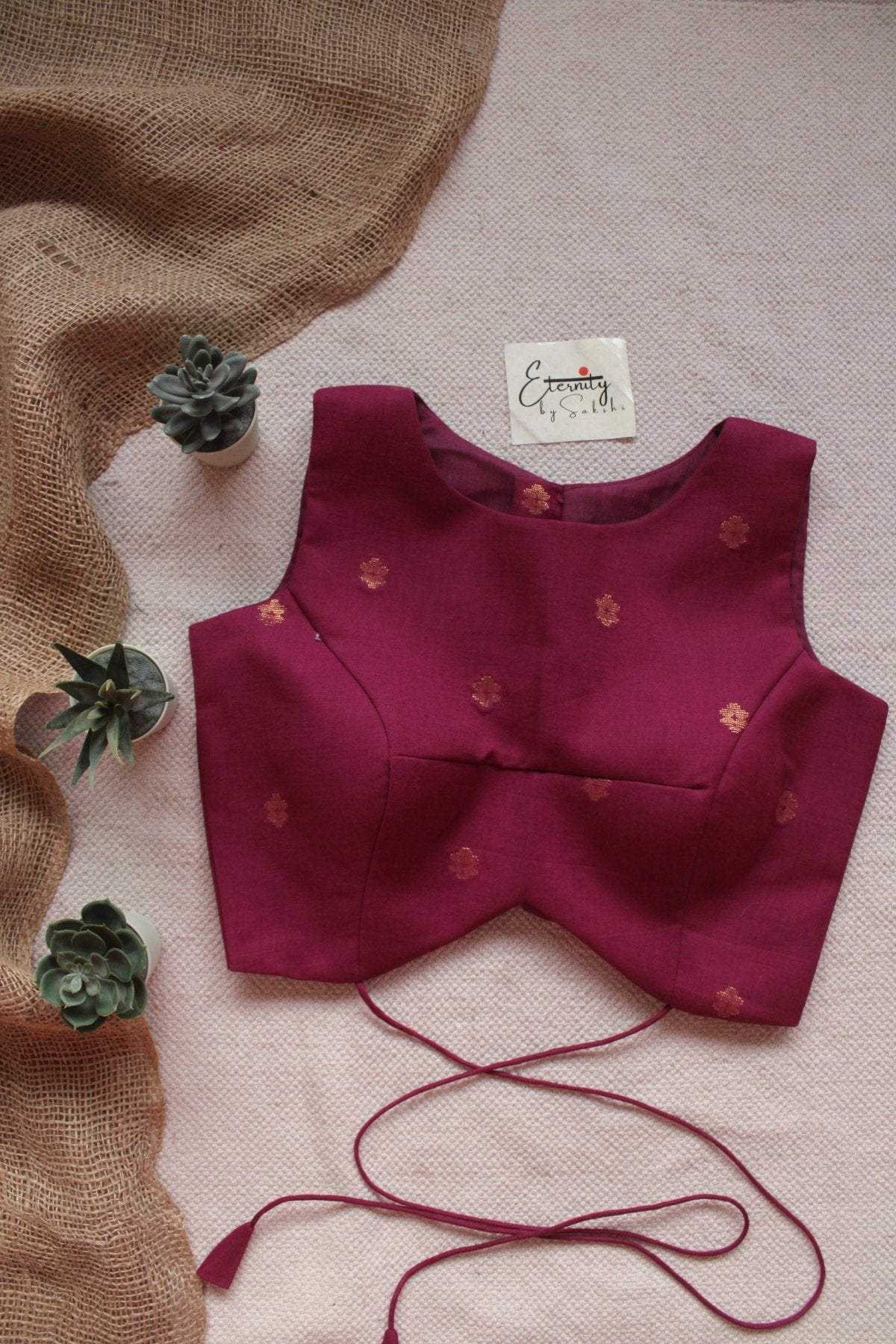 Rosy Spark Navya Blouse - Eternity by Sakshi