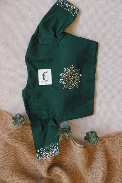 Green Tara Handwork Blouse