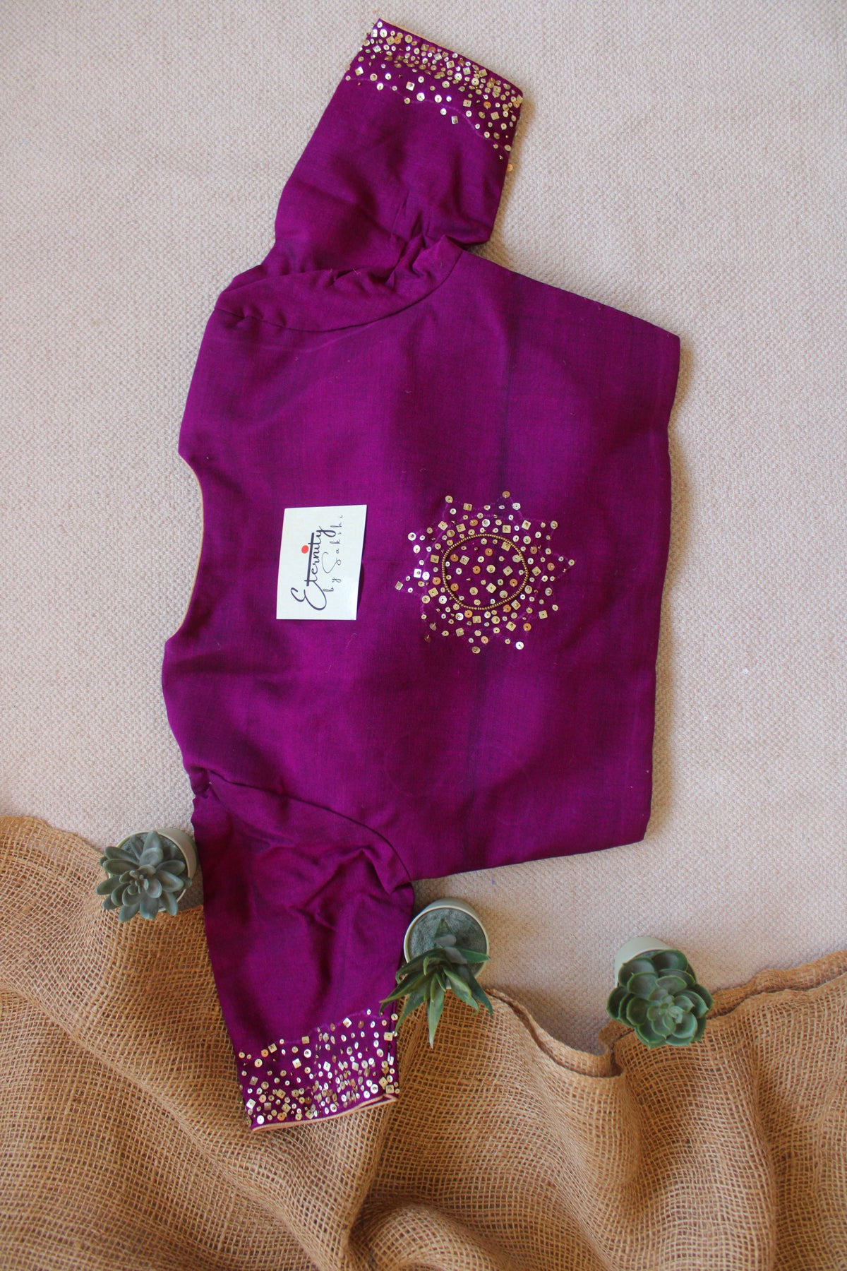 Magenta Tara Handwork Blouse