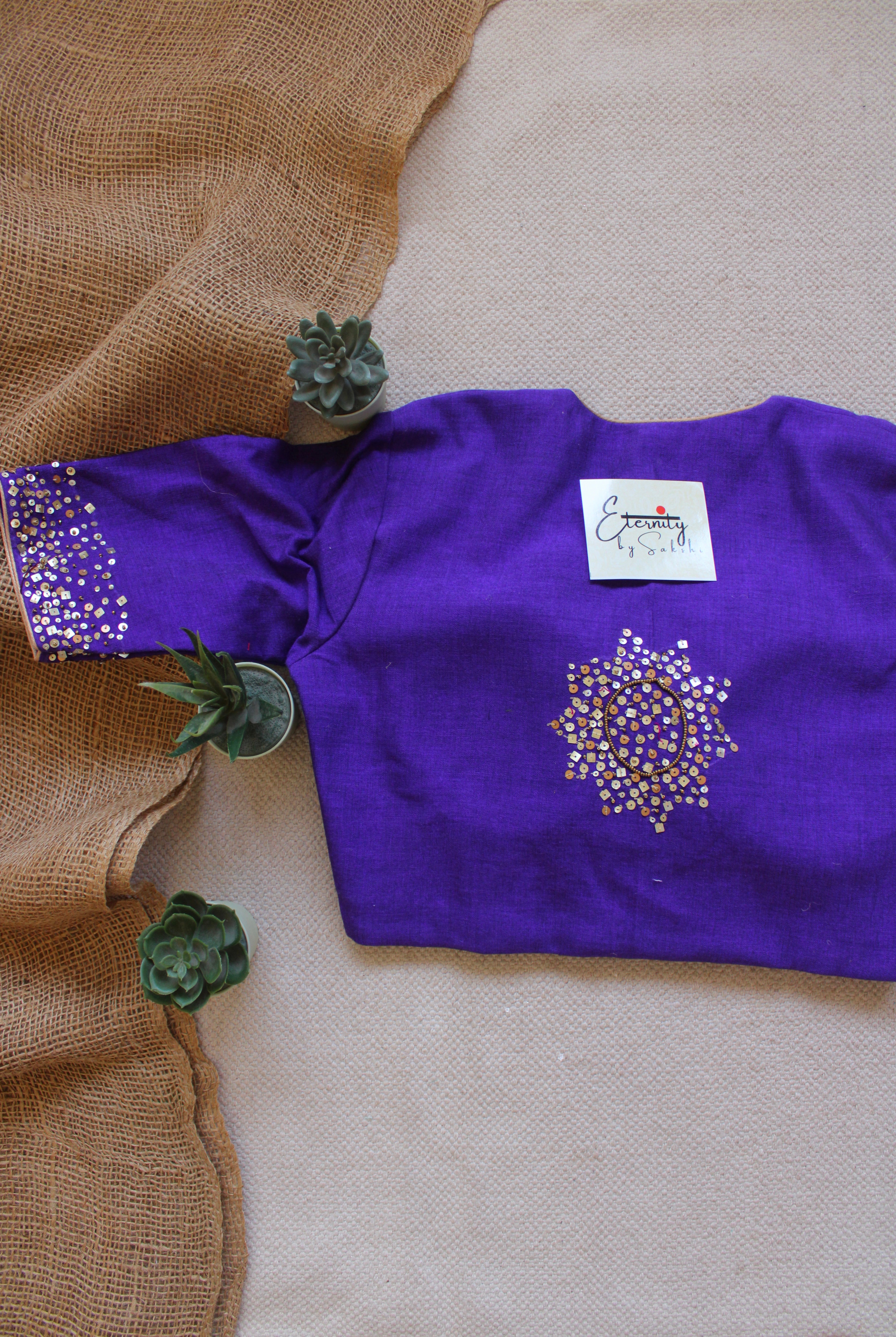 Purple Tara Handwork Blouse