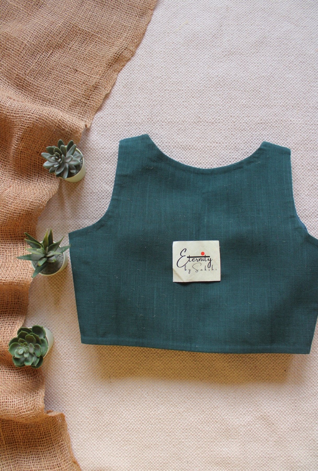 Green Office Blouse - Eternity by Sakshi