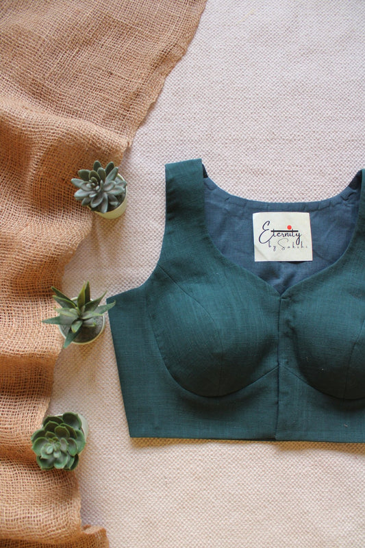 Green Office Blouse - Eternity by Sakshi