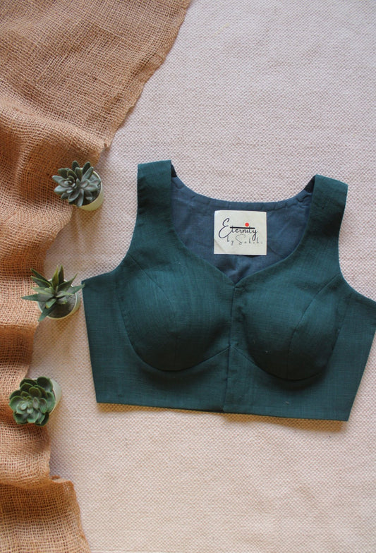 Green Office Blouse - Eternity by Sakshi
