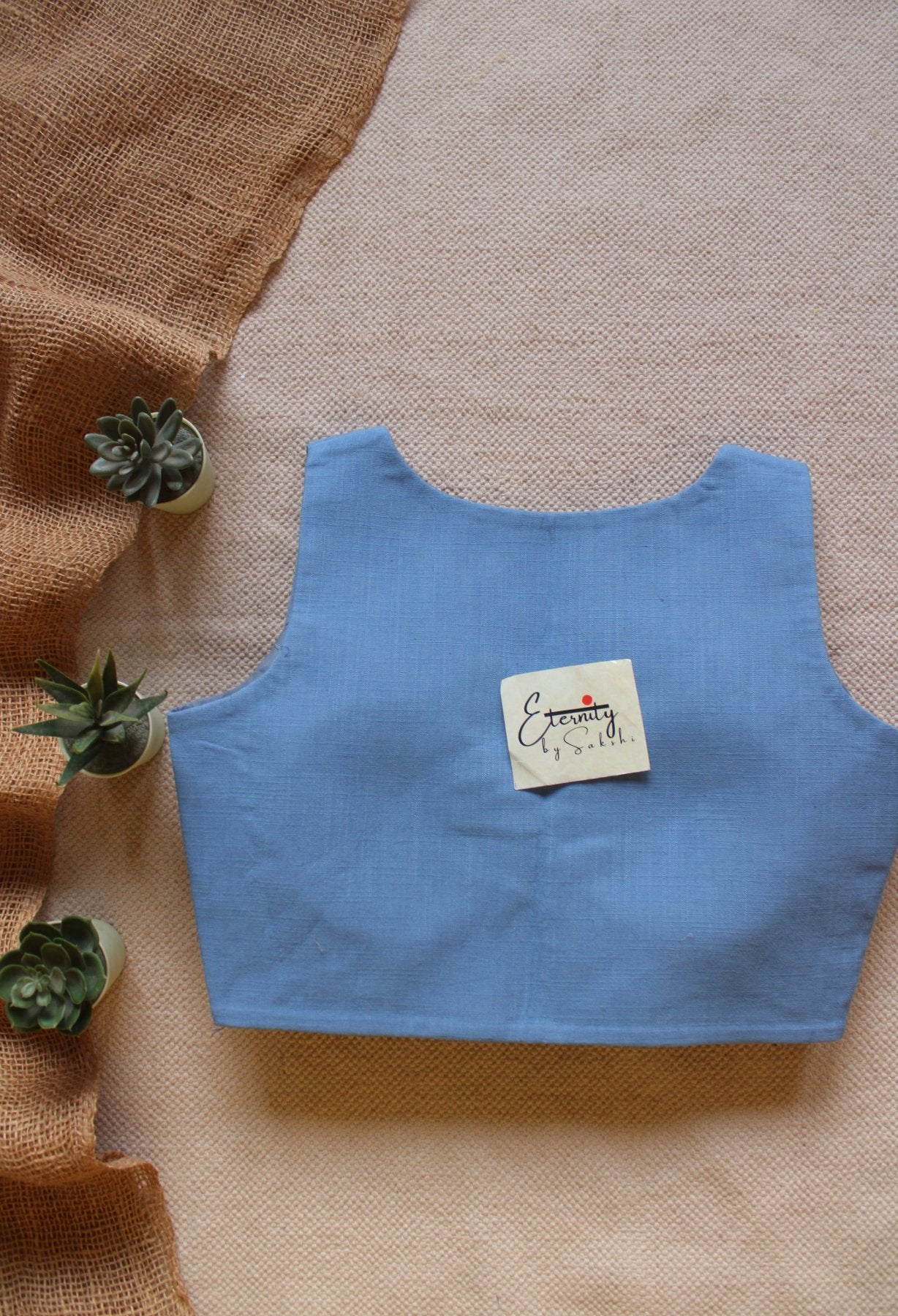 Sky Blue Office Blouse - Eternity by Sakshi