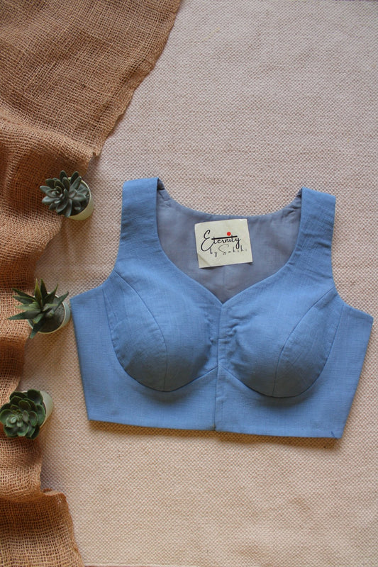 Sky Blue Office Blouse - Eternity by Sakshi