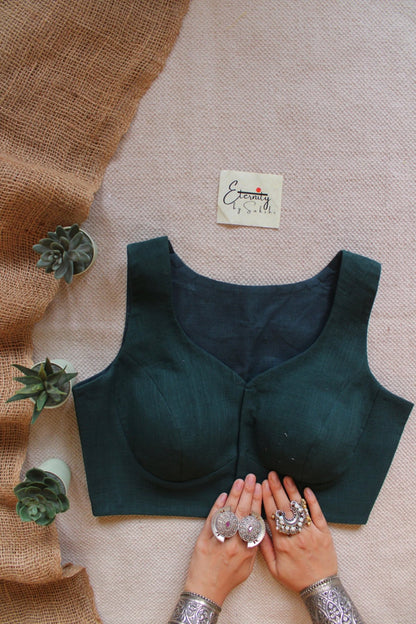 Green Office Blouse - Eternity by Sakshi