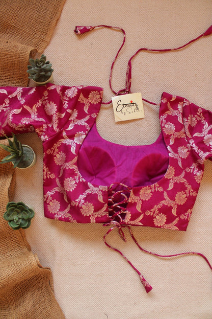 Magenta Malang blouse - Eternity by Sakshi