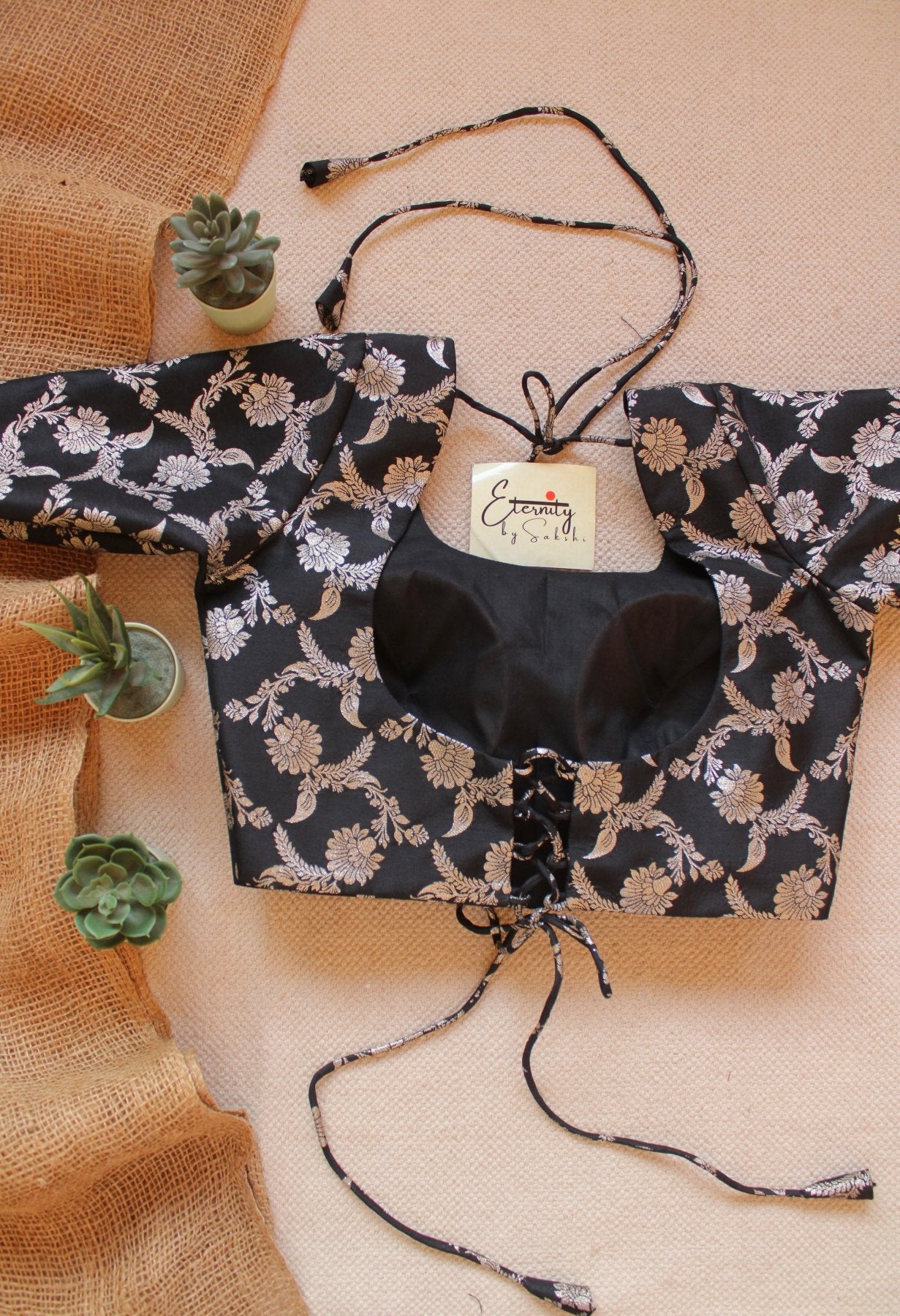 Black Malang blouse - Eternity by Sakshi