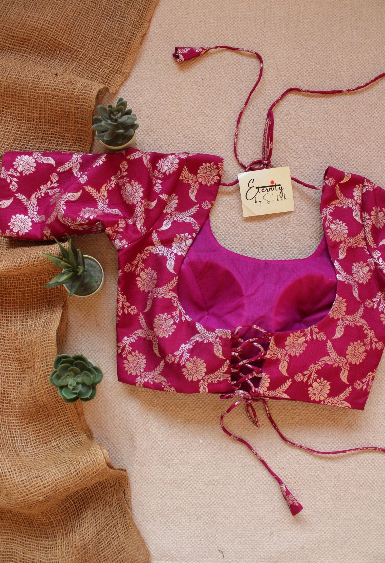 Magenta Malang blouse - Eternity by Sakshi