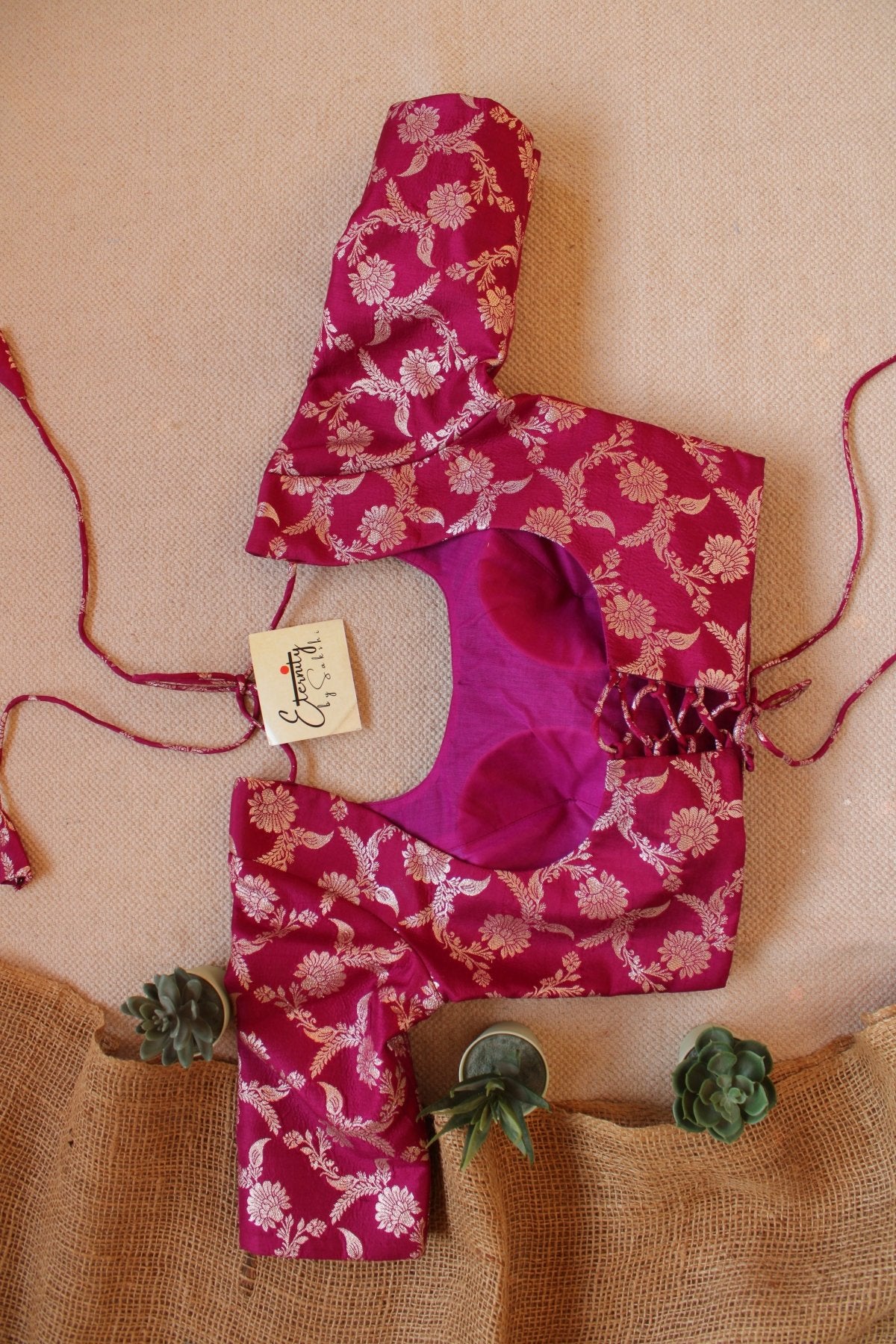 Magenta Malang blouse - Eternity by Sakshi