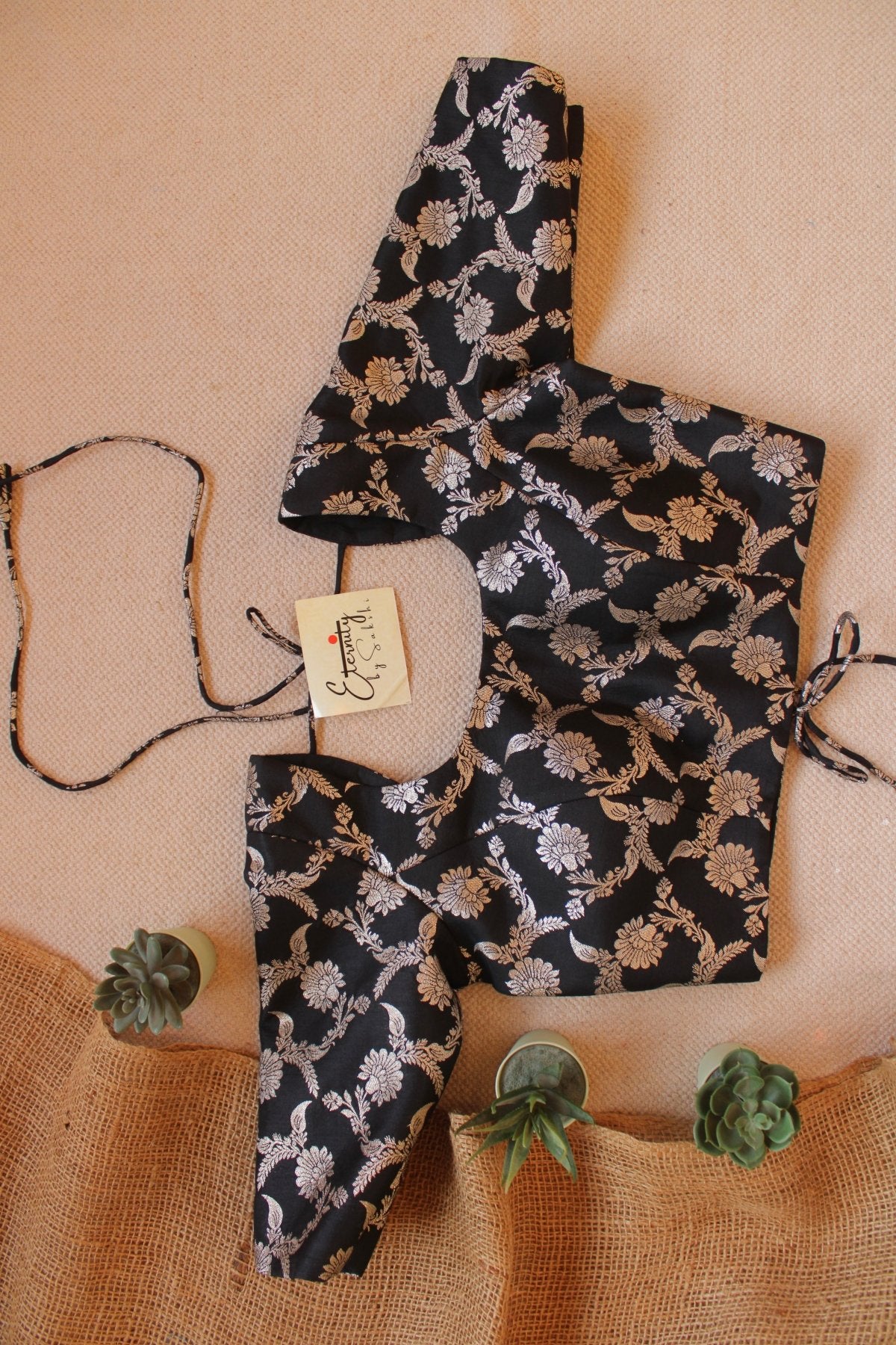 Black Malang blouse - Eternity by Sakshi
