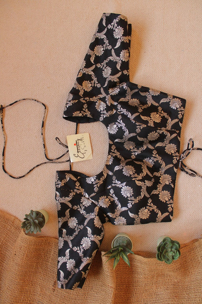 Black Malang blouse - Eternity by Sakshi