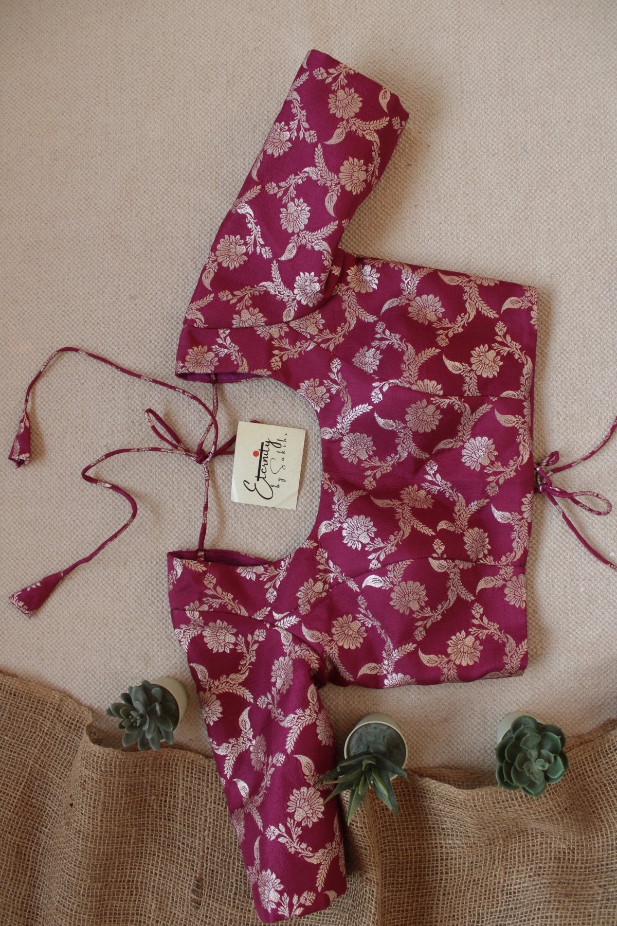 Magenta Malang blouse - Eternity by Sakshi