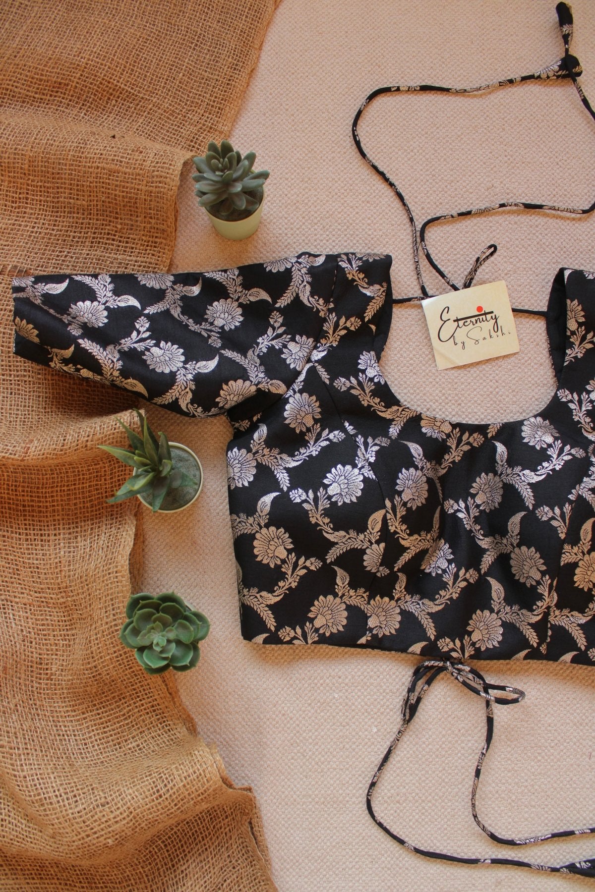 Black Malang blouse - Eternity by Sakshi