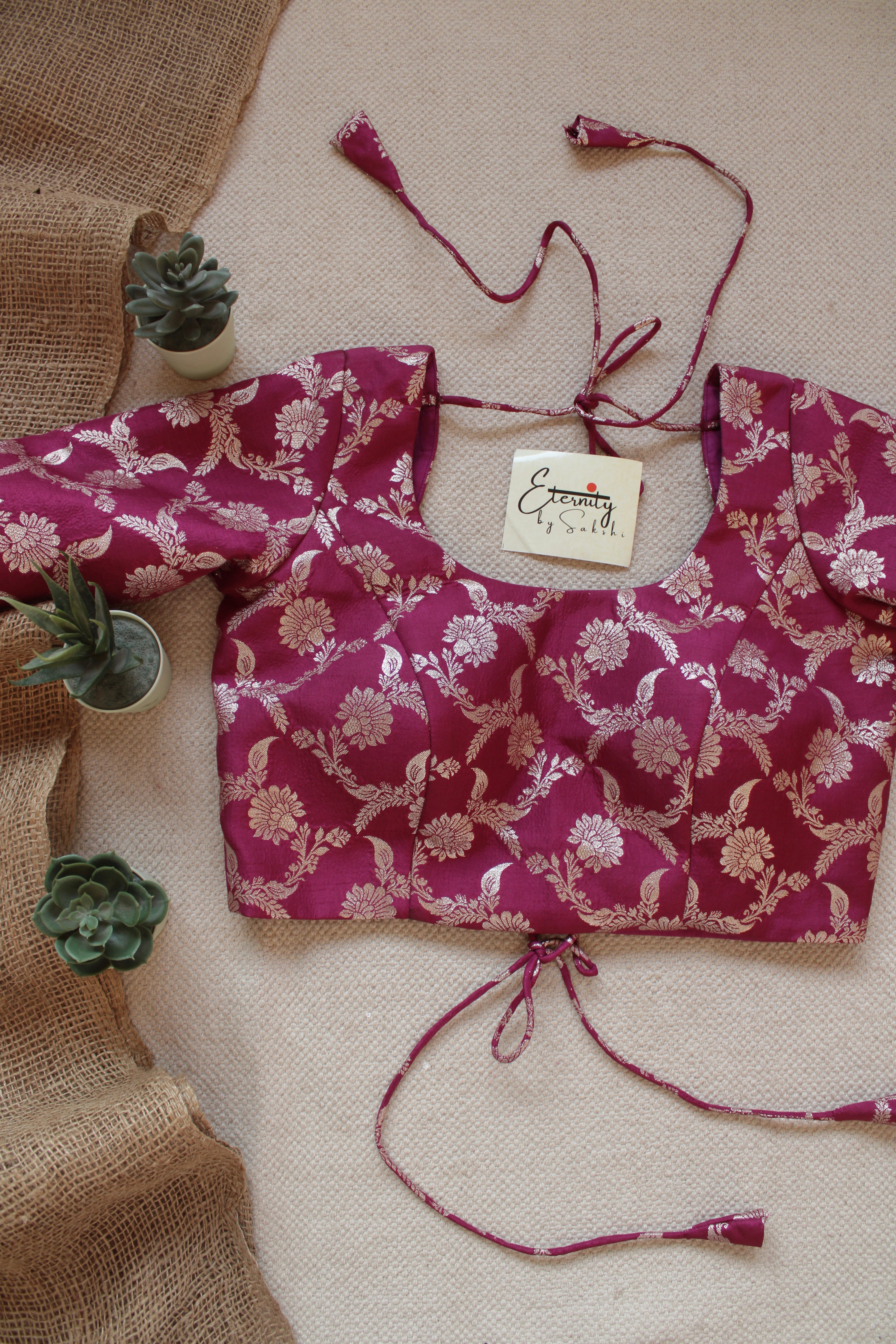 Magenta Malang blouse