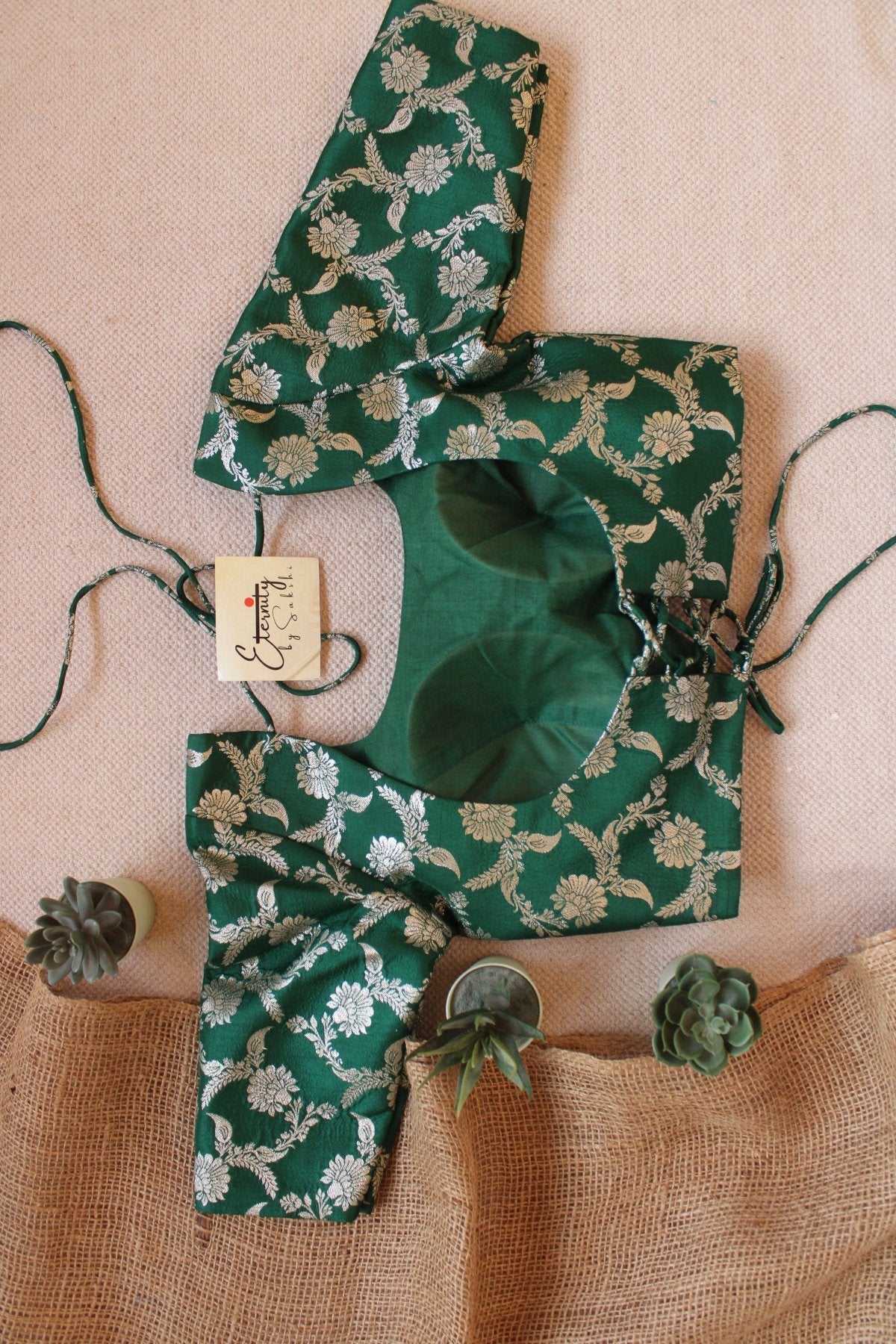 Green Malang blouse - Eternity by Sakshi