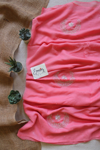 Pink Chand Tara Handwork Saree - Eternity by Sakshi