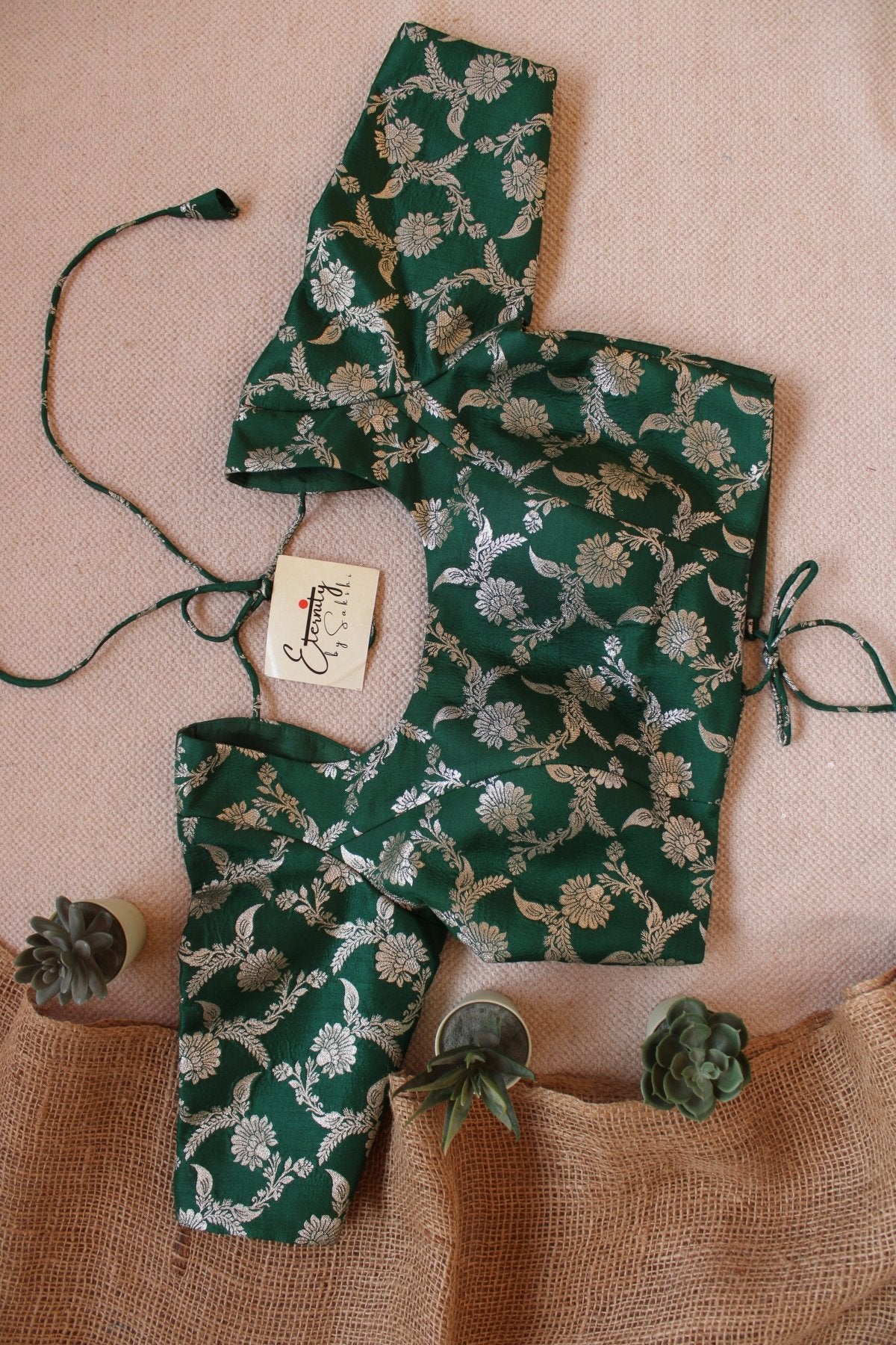 Green Malang blouse - Eternity by Sakshi