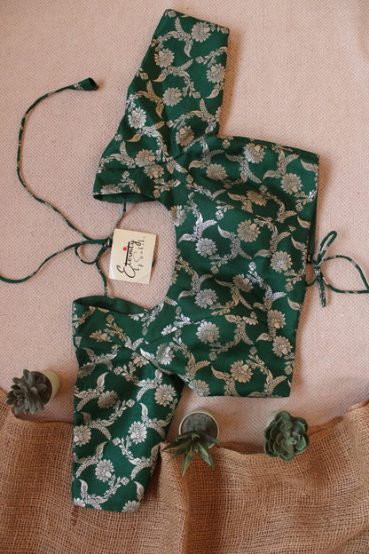 Green Malang blouse - Eternity by Sakshi