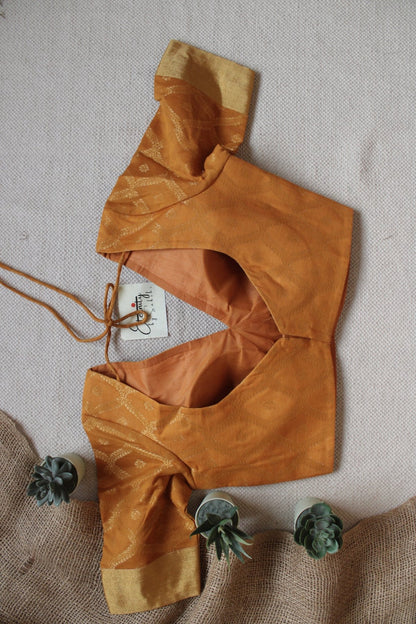 Mustard Yellow Sajni Blouse - Eternity by Sakshi