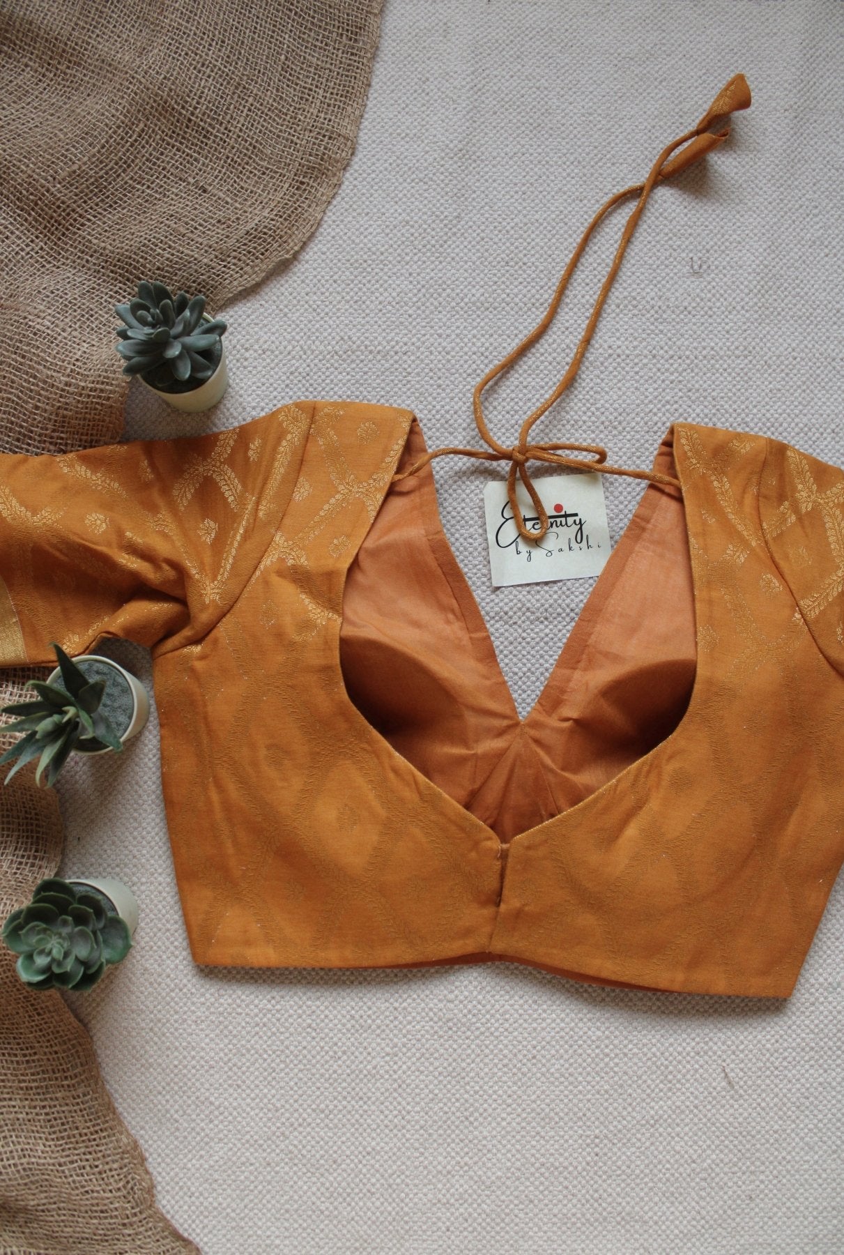 Mustard Yellow Sajni Blouse - Eternity by Sakshi