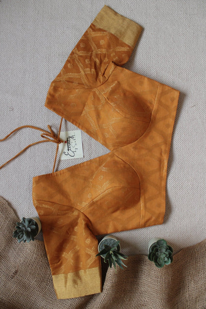 Mustard Yellow Sajni Blouse - Eternity by Sakshi