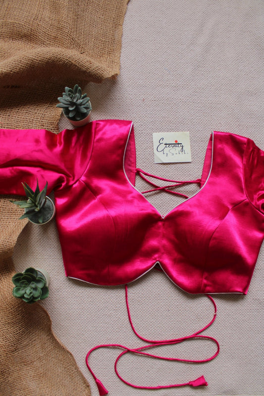 Heer Gulabi Backless Blouse - Eternity by Sakshi