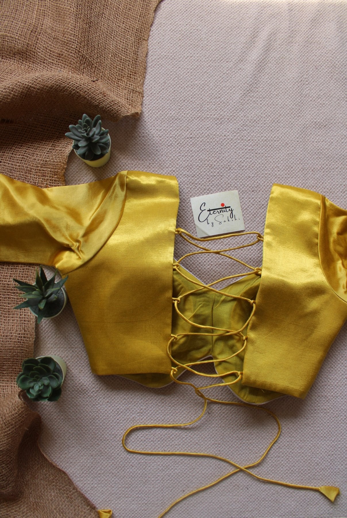 Heer Sunehri Backless Blouse - Eternity by Sakshi