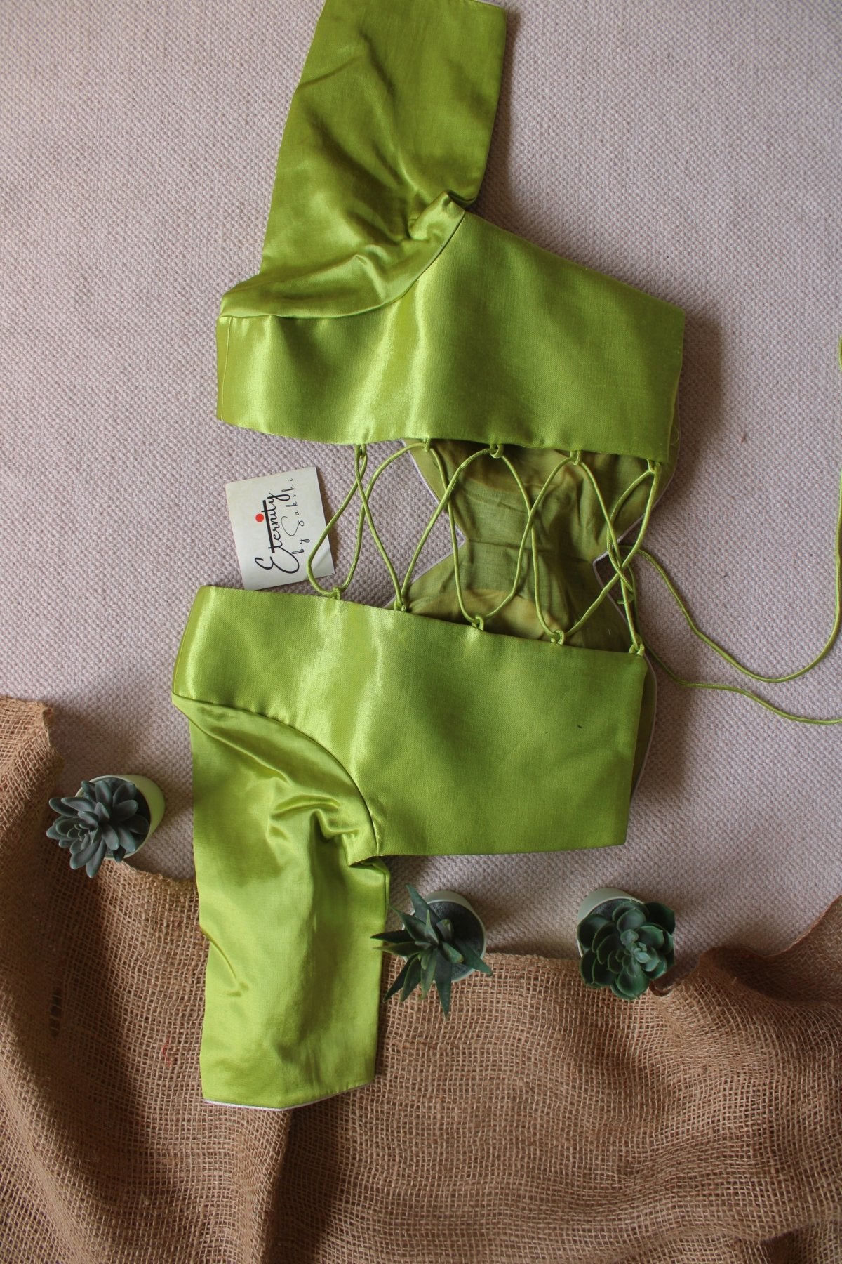 Heer Mint Backless Blouse - Eternity by Sakshi
