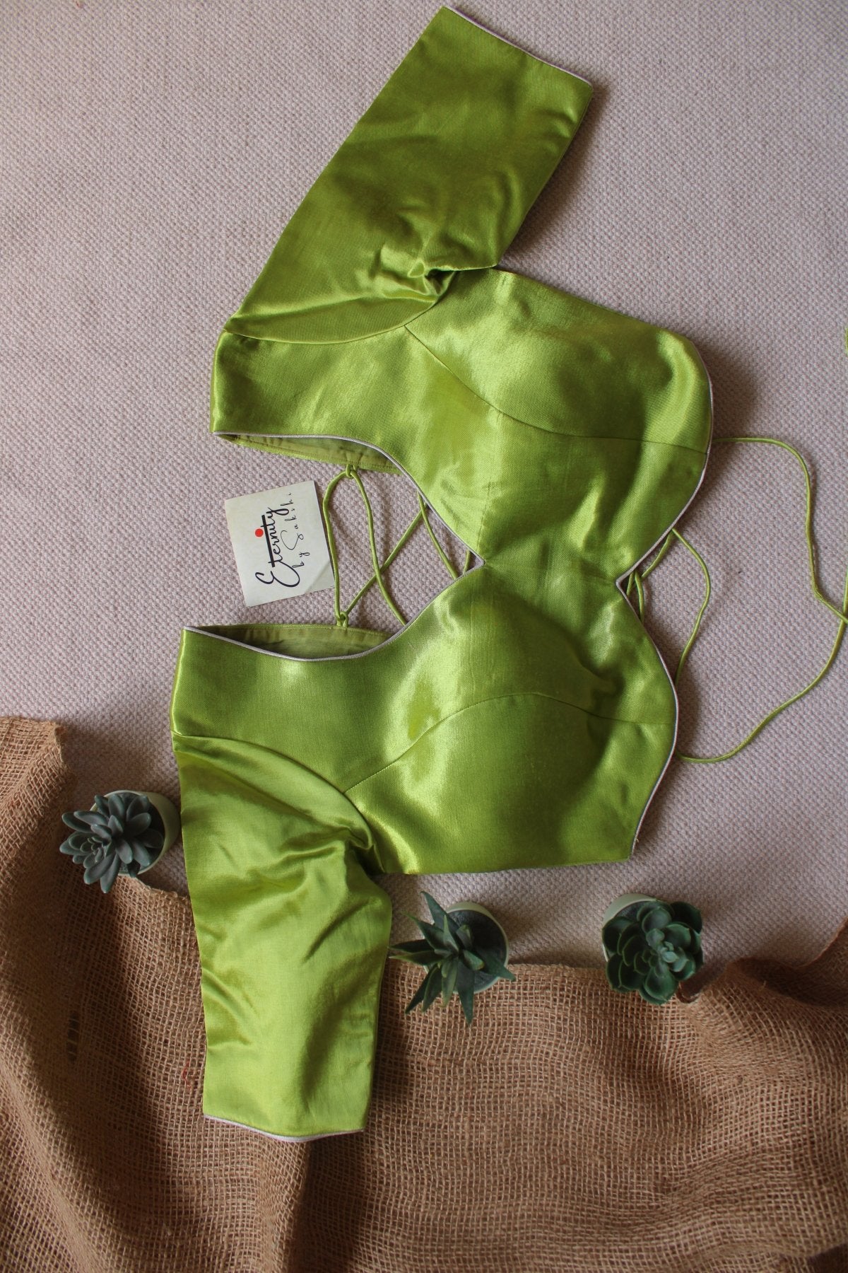 Heer Mint Backless Blouse - Eternity by Sakshi