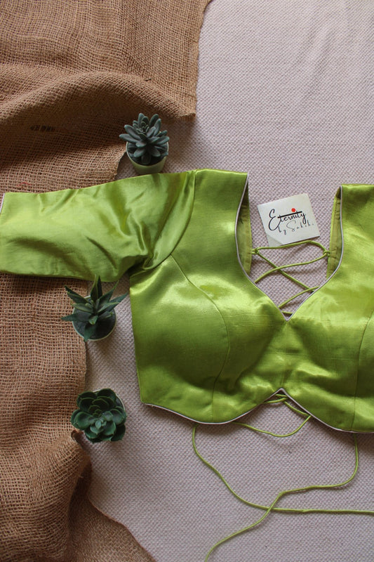 Heer Mint Backless Blouse - Eternity by Sakshi