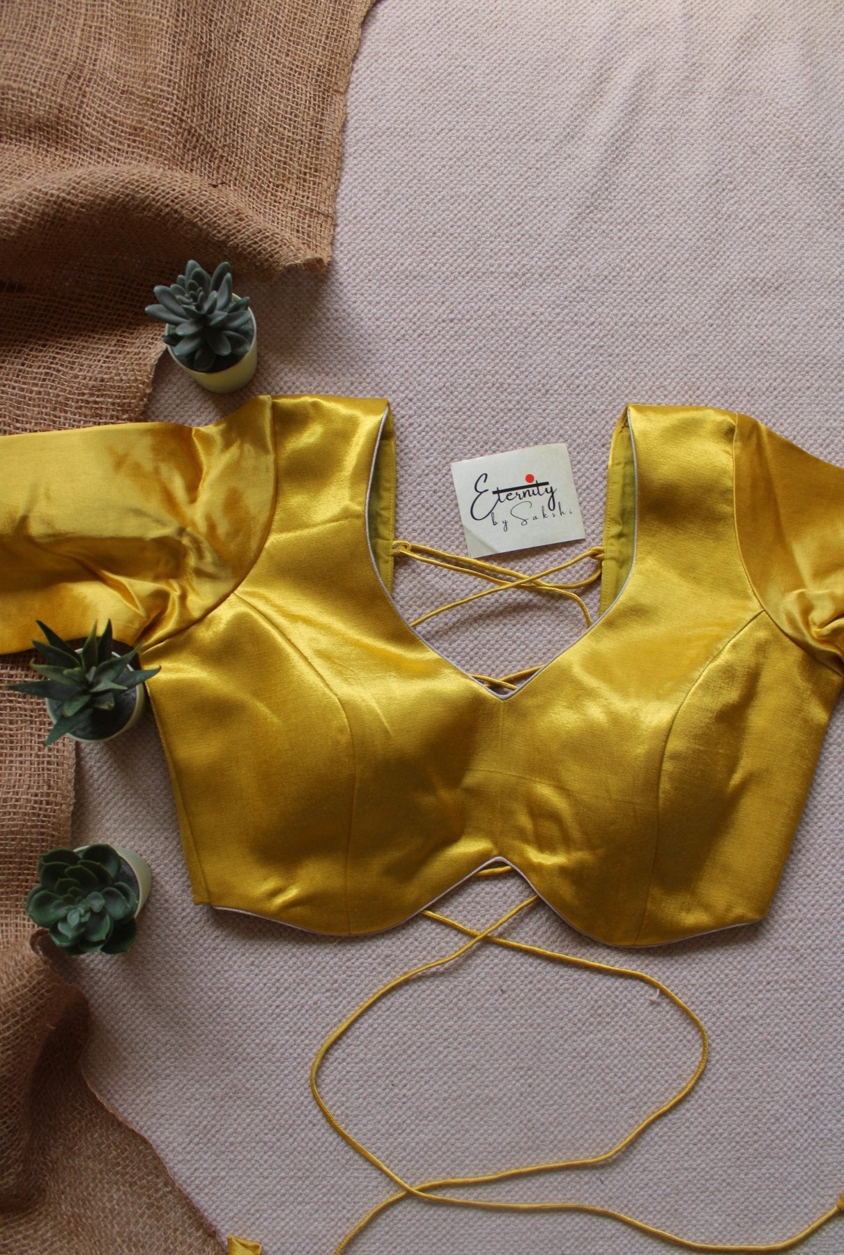 Heer Sunehri Backless Blouse - Eternity by Sakshi