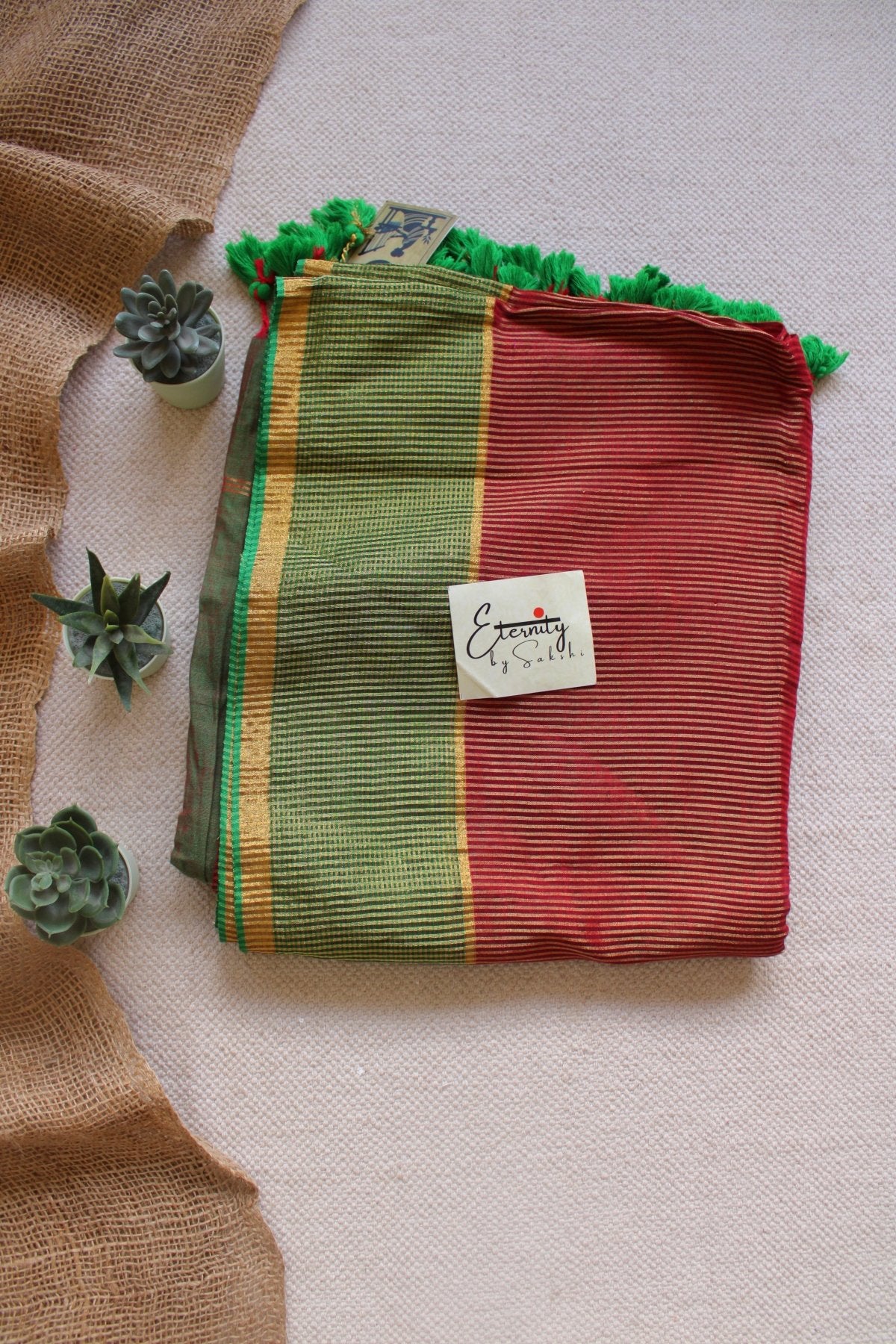 Multicolor Stripe Saree - Eternity by Sakshi