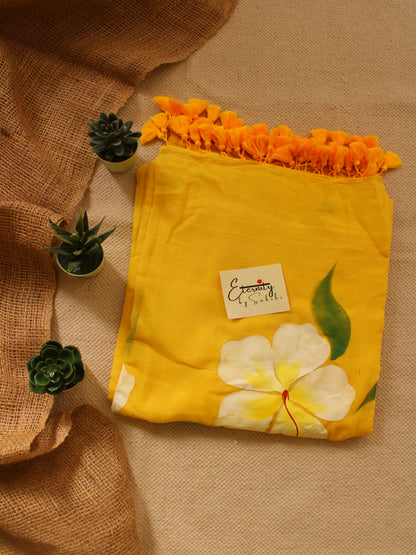 Gulmohar Handpainted Saree