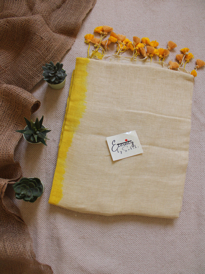 Yellow Ombre Saree