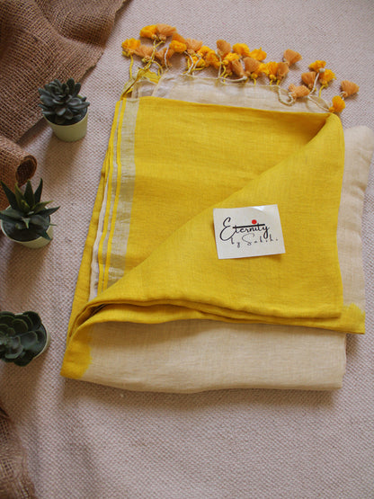 Yellow Ombre Saree