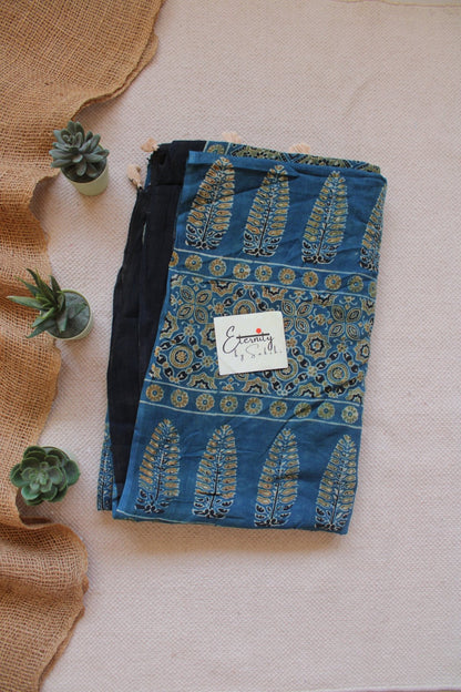 Nishaa Ajrakh Saree - Eternity by Sakshi